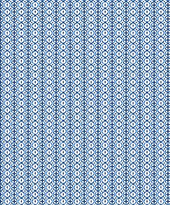 Estor decorativo con formas azules