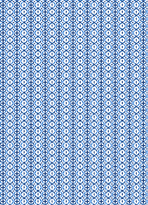 Estor decorativo con formas azules