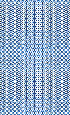 Estor decorativo con formas azules