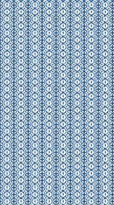Estor decorativo con formas azules