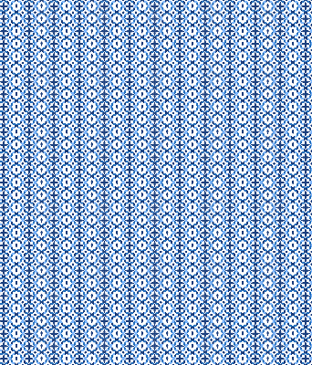Estor decorativo con formas azules