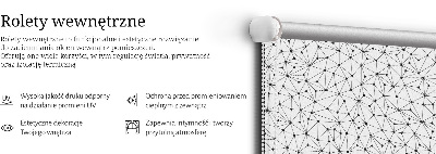 Estor decorativo con puntos conectados