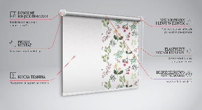 Estor decorativo plantas