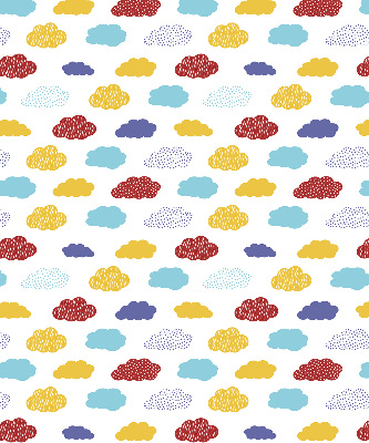 Estor opaco con diseño de nubes coloridas