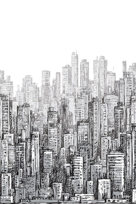 Estor decorativo ciudad