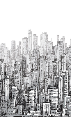 Estor decorativo ciudad