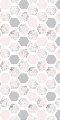 Estor decorativo hexágonos