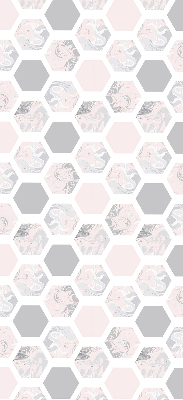 Estor decorativo hexágonos
