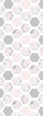 Estor decorativo hexágonos