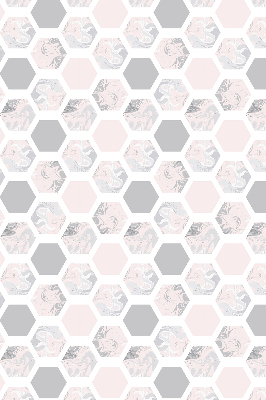 Estor decorativo hexágonos