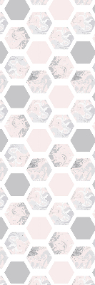 Estor decorativo hexágonos