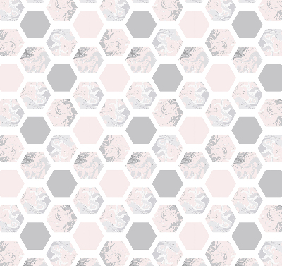 Estor decorativo hexágonos