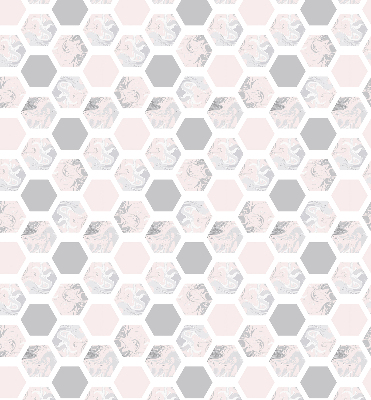 Estor decorativo hexágonos