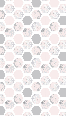 Estor decorativo hexágonos
