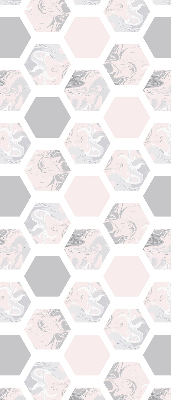 Estor decorativo hexágonos