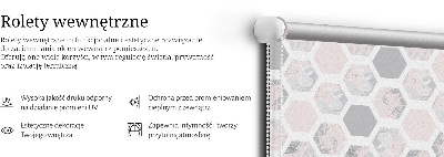 Estor decorativo hexágonos