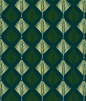 Estor decorativo plantas