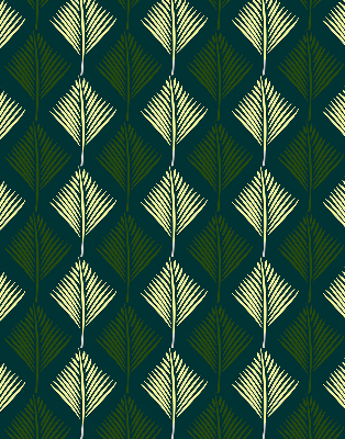 Estor decorativo plantas
