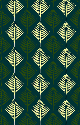Estor decorativo plantas
