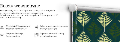 Estor decorativo plantas