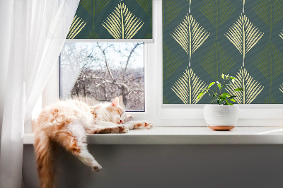 Estor decorativo plantas