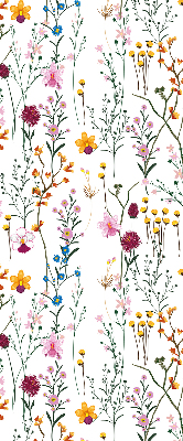 Estor decorativo con flores coloridas