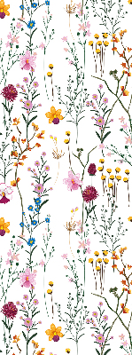 Estor decorativo con flores coloridas