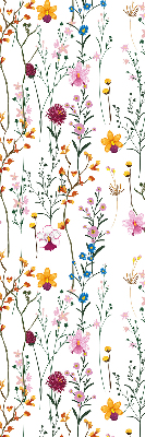 Estor decorativo con flores coloridas