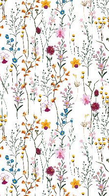 Estor decorativo con flores coloridas