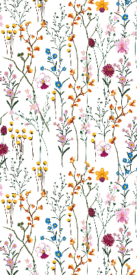 Estor decorativo con flores coloridas