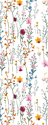 Estor decorativo con flores coloridas
