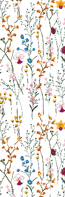 Estor decorativo con flores coloridas