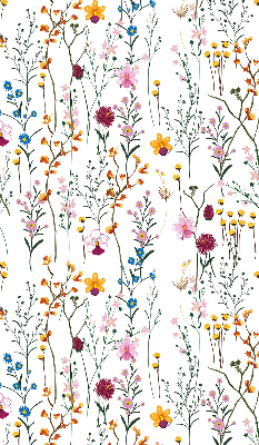 Estor decorativo con flores coloridas