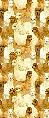 Estor decorativo un rebaño de alpacas