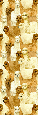 Estor decorativo un rebaño de alpacas