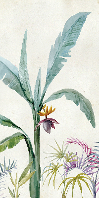Estor opaco con diseño de naturaleza exótica