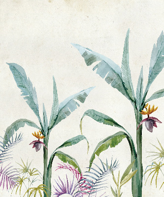 Estor opaco con diseño de naturaleza exótica