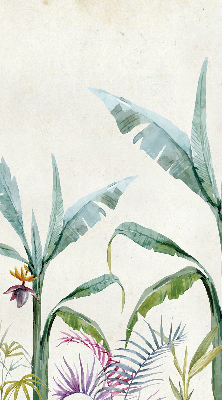 Estor opaco con diseño de naturaleza exótica