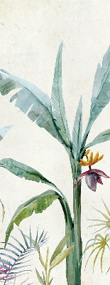 Estor opaco con diseño de naturaleza exótica