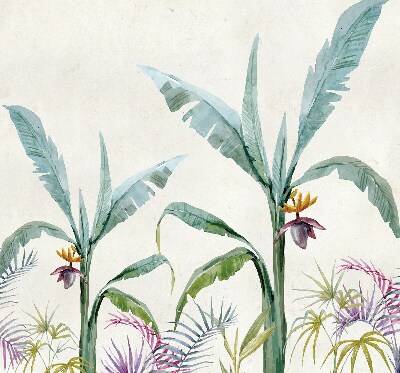 Estor opaco con diseño de naturaleza exótica