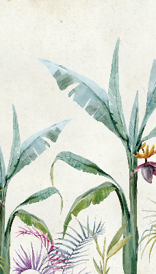 Estor opaco con diseño de naturaleza exótica