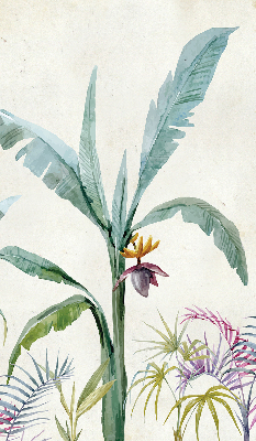 Estor opaco con diseño de naturaleza exótica