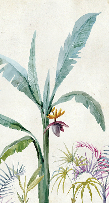 Estor opaco con diseño de naturaleza exótica