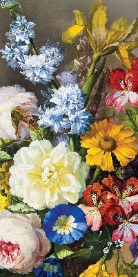Estor opaco de un ramo de flores