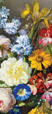 Estor opaco de un ramo de flores