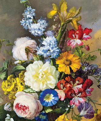 Estor opaco de un ramo de flores