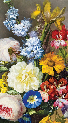 Estor opaco de un ramo de flores