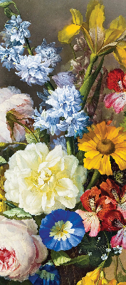 Estor opaco de un ramo de flores