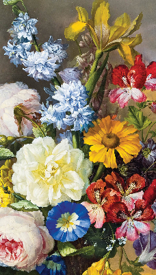 Estor opaco de un ramo de flores