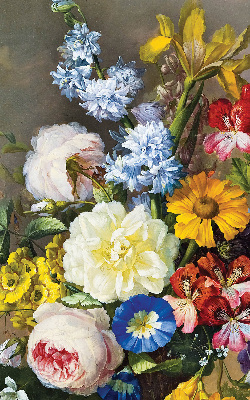 Estor opaco de un ramo de flores